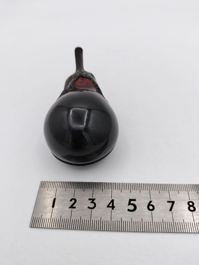 b40 【新品・未使用】香合 総乾漆造 茄子 中津昭史 木箱 茶道具