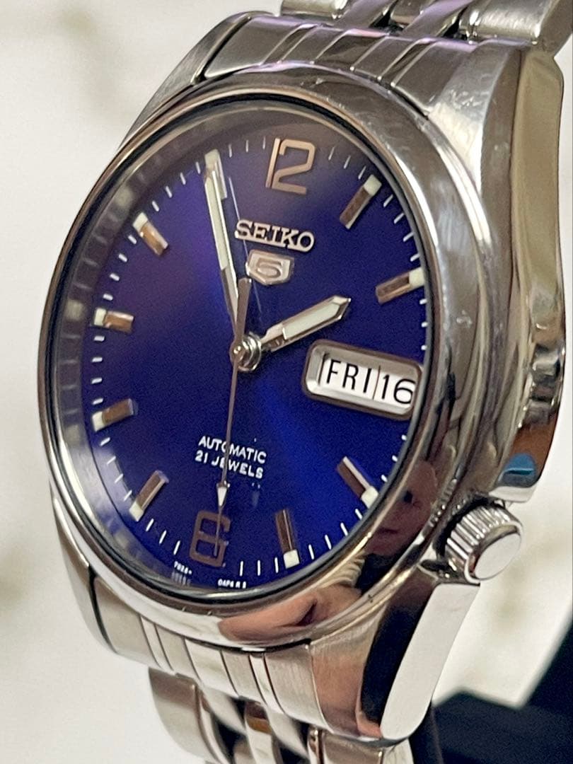 1995年11月製 セイコー5 オートマチック デイデイト　裏スケ　7S26