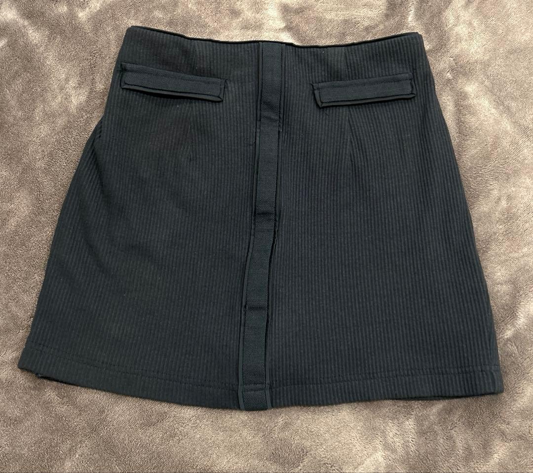 フロントジッパー ニット タイト キャバドレス セットアップ ローブドフルール