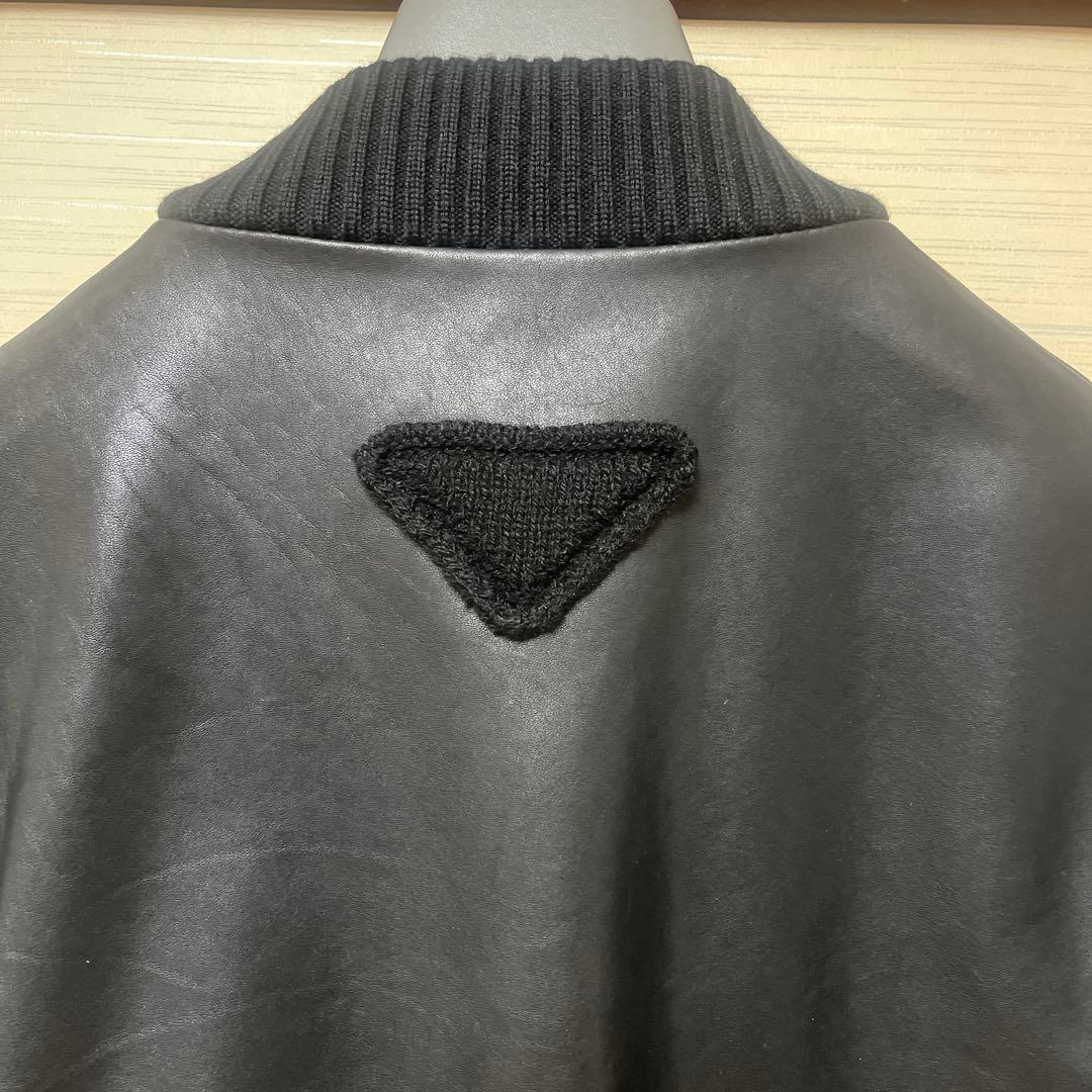 PRADA レザージャケット　ボンバーライダース