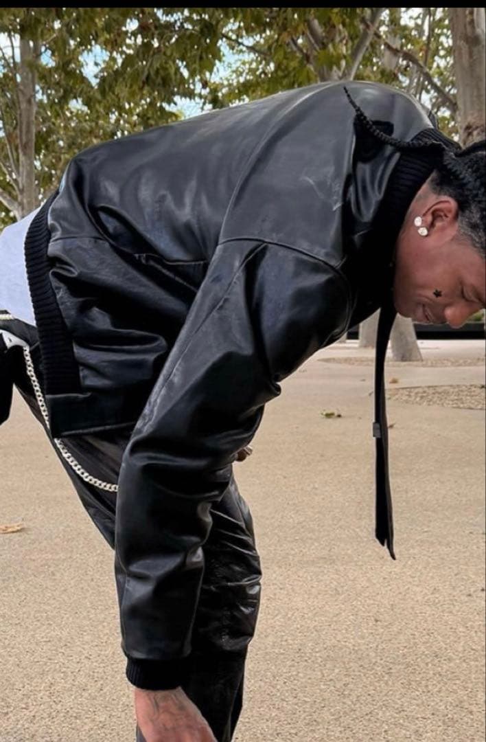 PRADA レザージャケット　ボンバーライダース