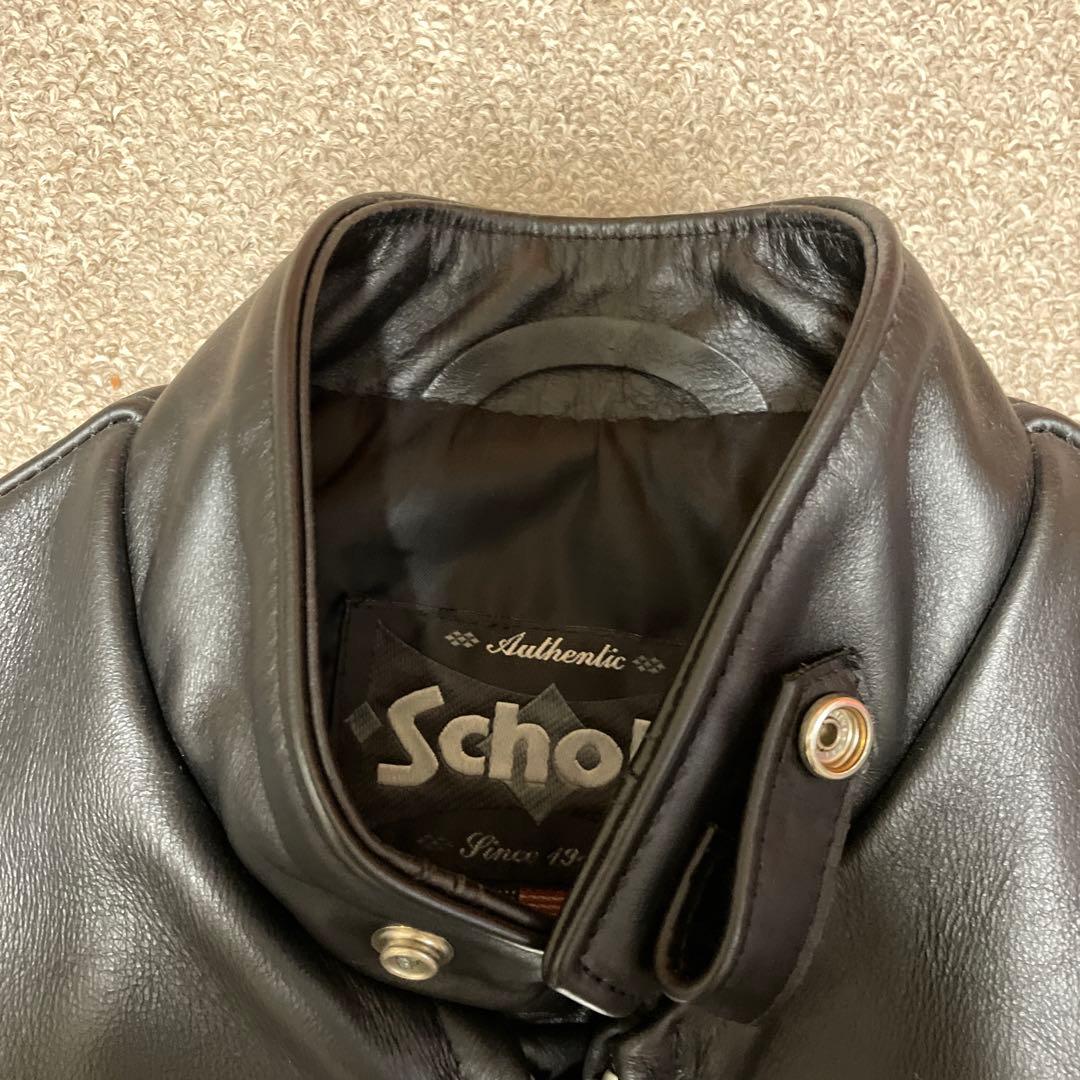 【着用一回・美品・最終値下げ】Schott654 シングルライダース　サイズ36