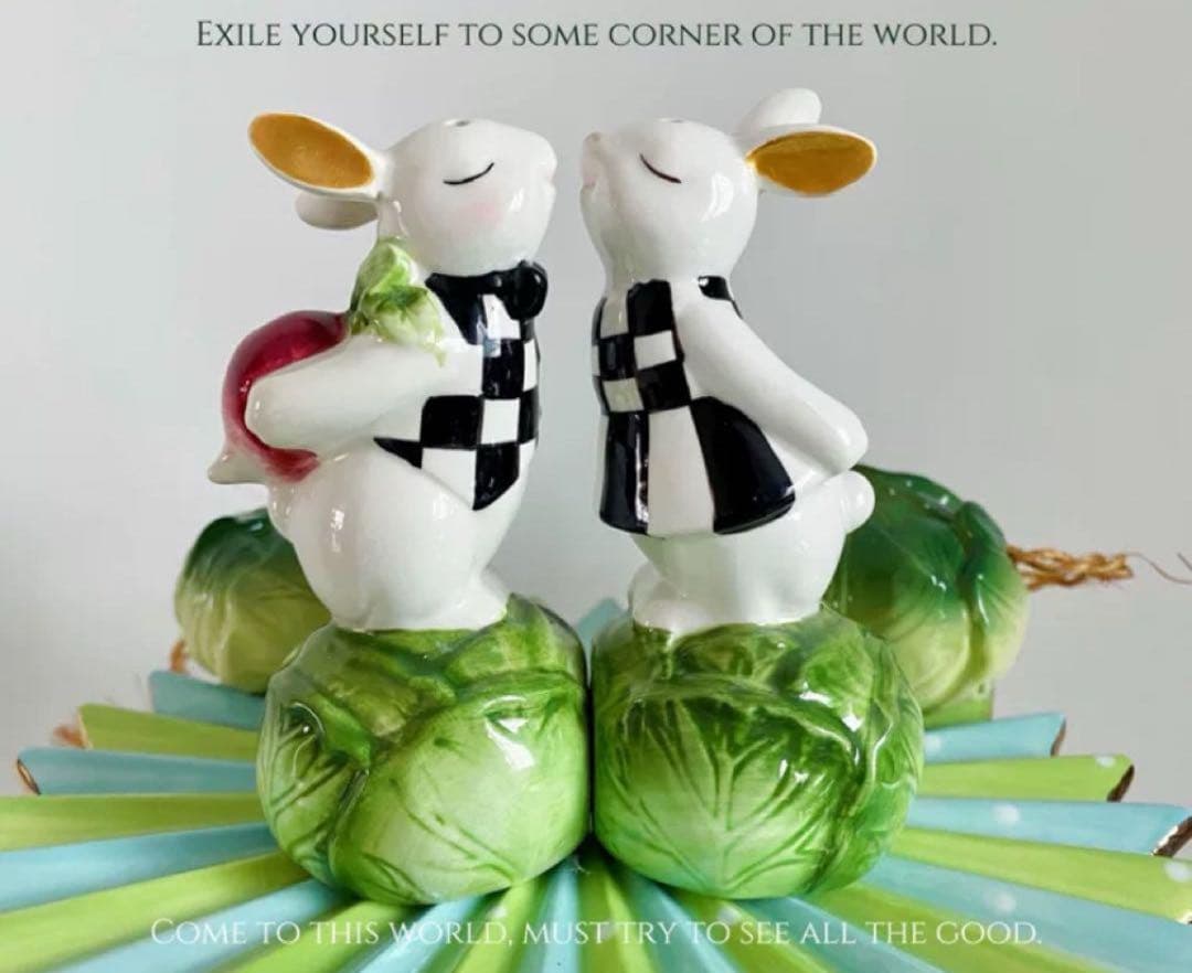 MACKENZiE マッケンジーチャイルズ　ウサギ　ペッパー入れセット