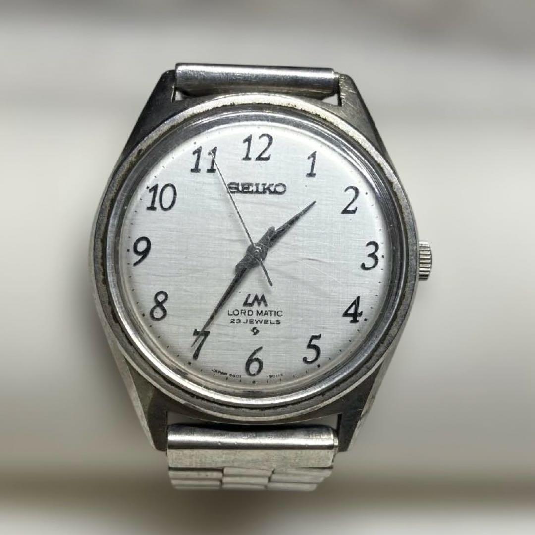 SEIKO セイコー ロードマチック 自動巻き　絹目文字盤 腕時計