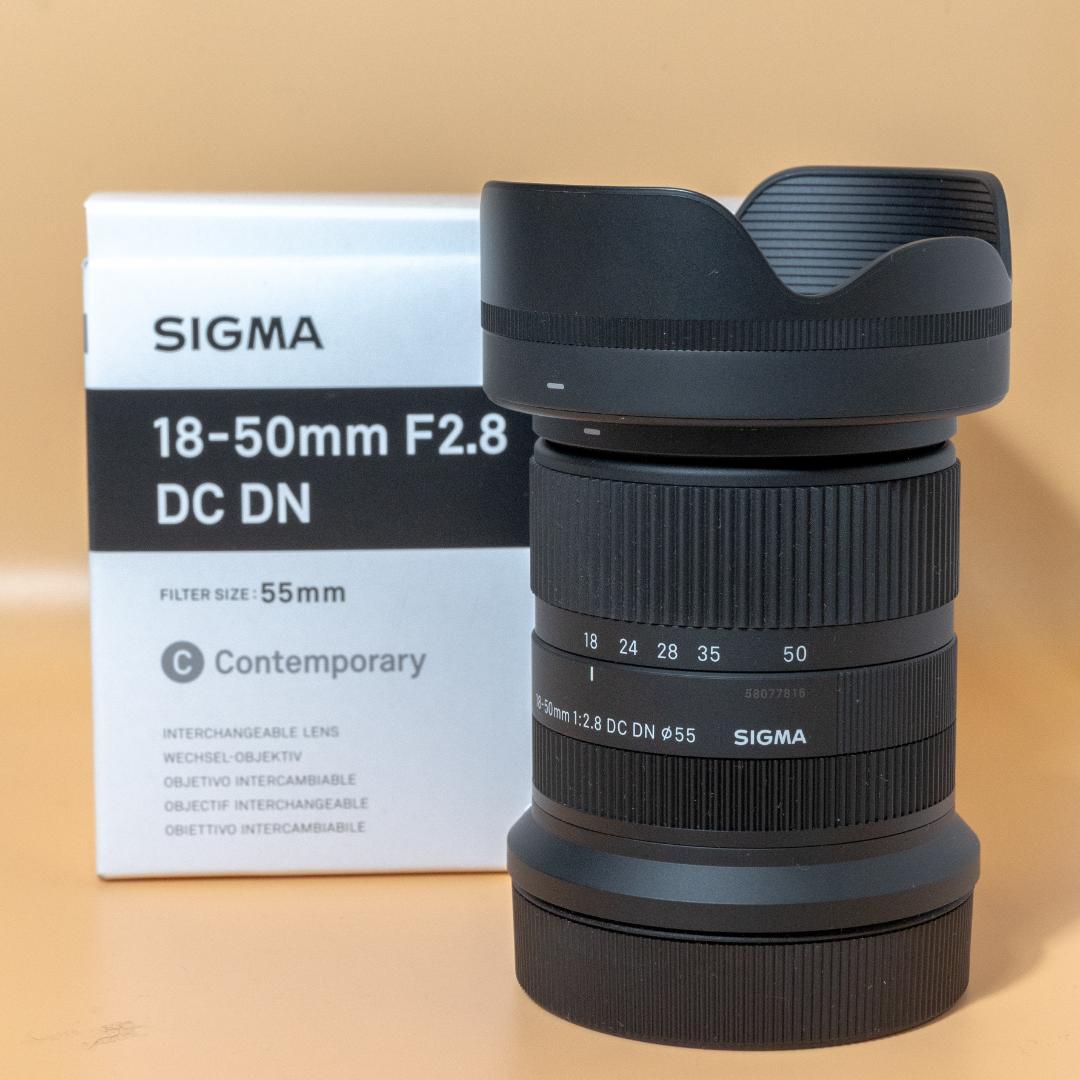 【Canon RF】 SIGMA 18-50mm F2.8 DC DN レンズ