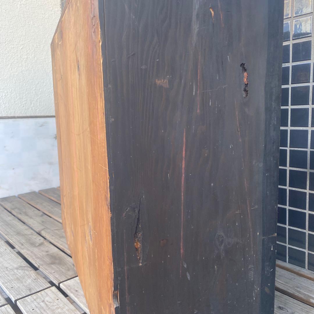 時代物 蒔絵 漆塗り飾り棚 骨董品 大正 大工 アンティーク家具 店舗什器