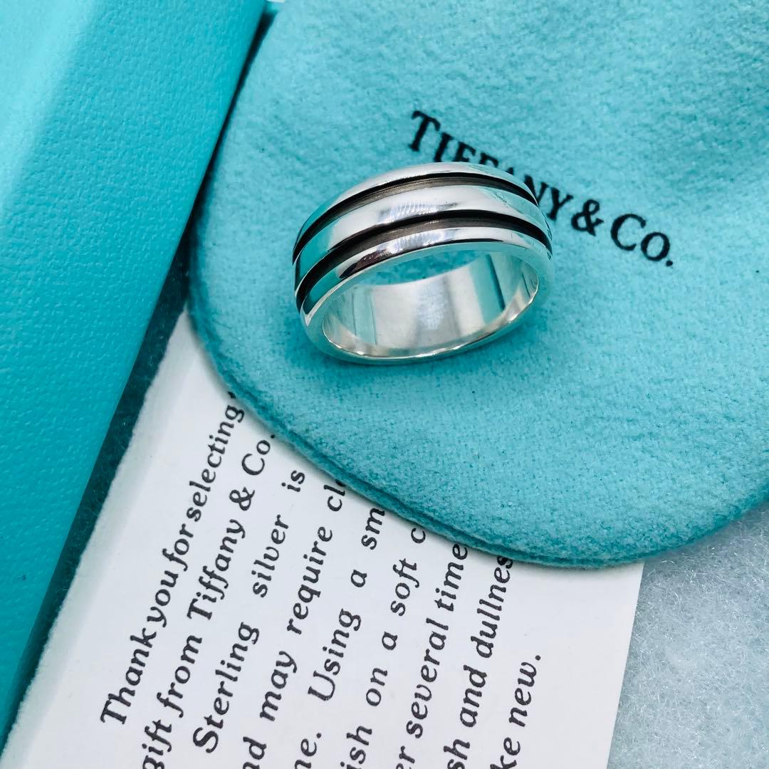 極美品✨ ティファニー リング ダブルライン AG925 #20
