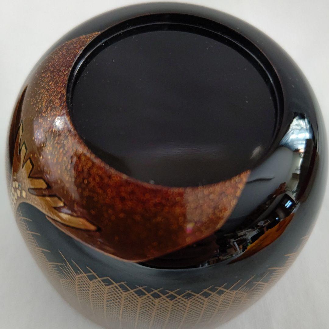 柳 蒔絵 棗 細井正峰(正雄)作 茶道具