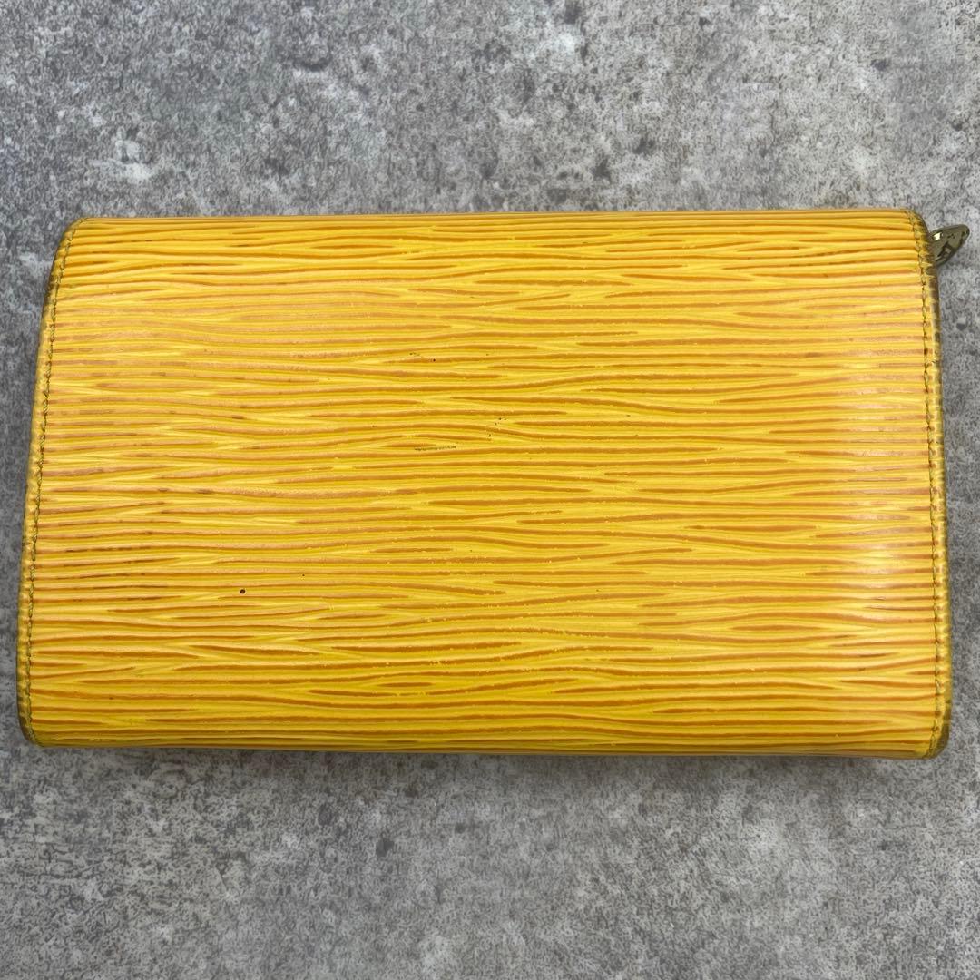 【美品】ルイヴィトン 折り財布 エピ 黄色 イエロー レザー ジッピー