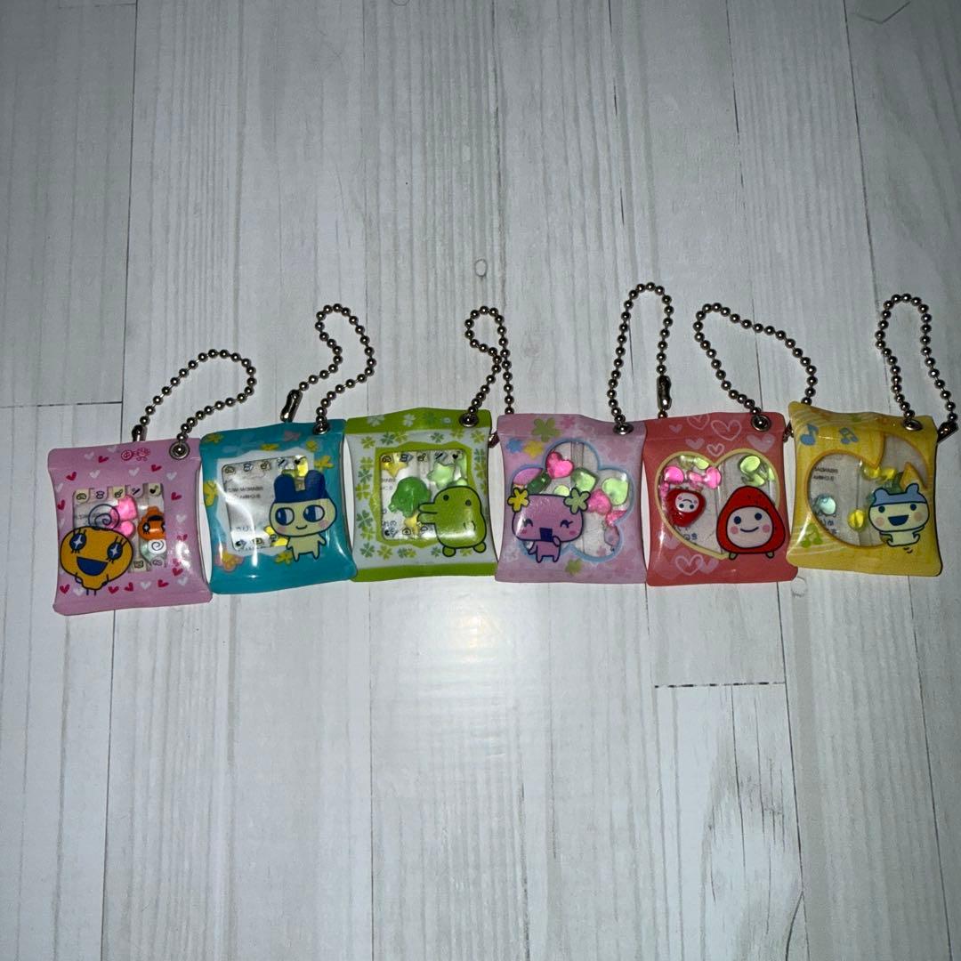 たまごっち　シャカシャカ　スイングストラップ　平成レトロ　６個セット