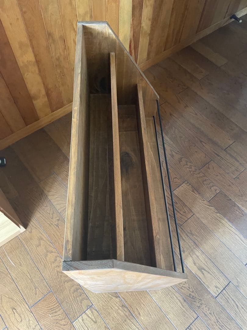 ニコアンド　nico and… 木製マガジンラック ナチュラルウッド