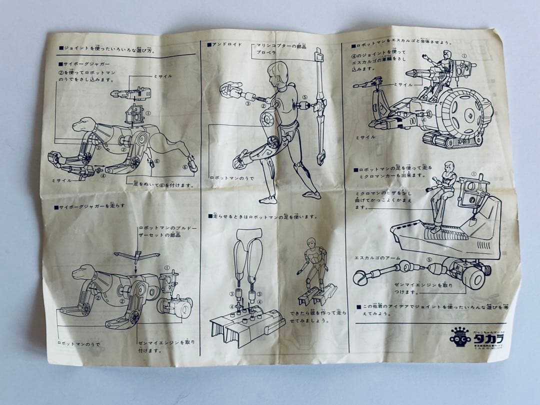ミクロマン　ロボットマン　タカラ　1977年
