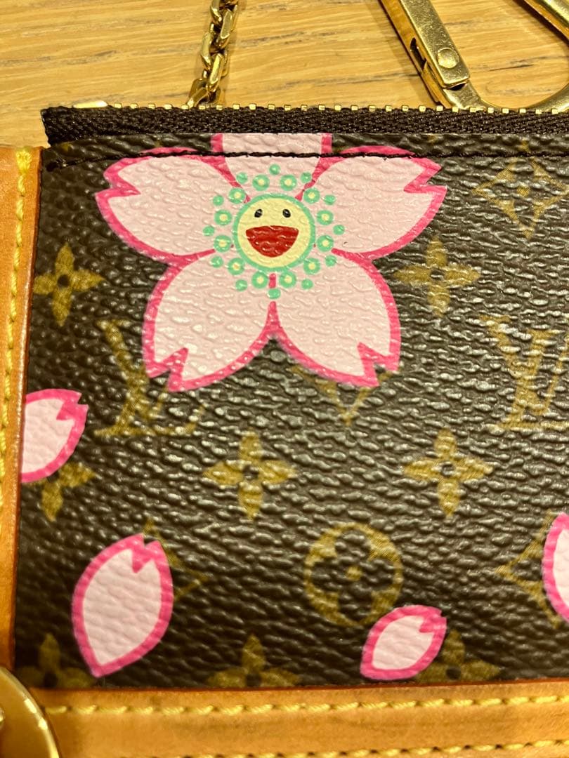 超美品❗️ルイヴィトン モノグラムチェリーブロッサム　ポシェットクレ　村上隆