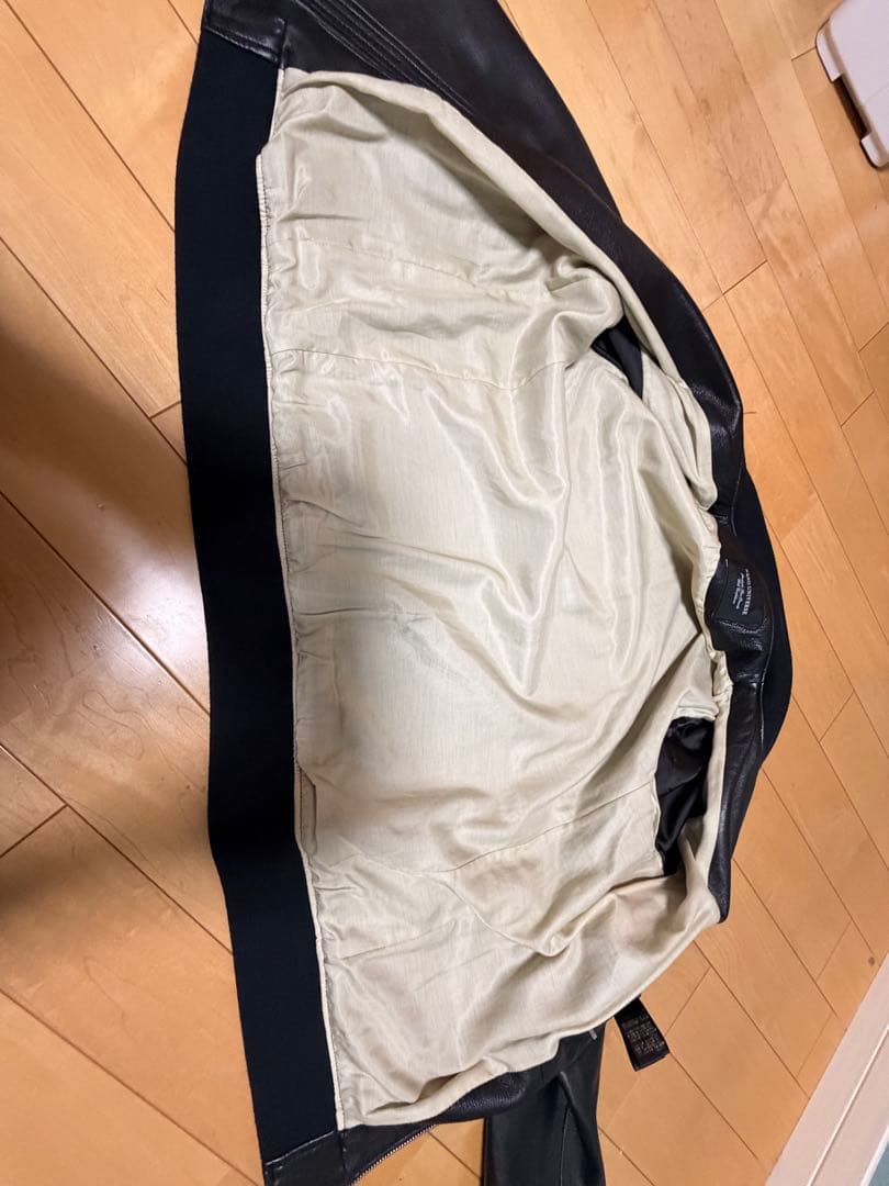 NANO UNIVERSE シングルライダース　ボンバージャケット ブラック