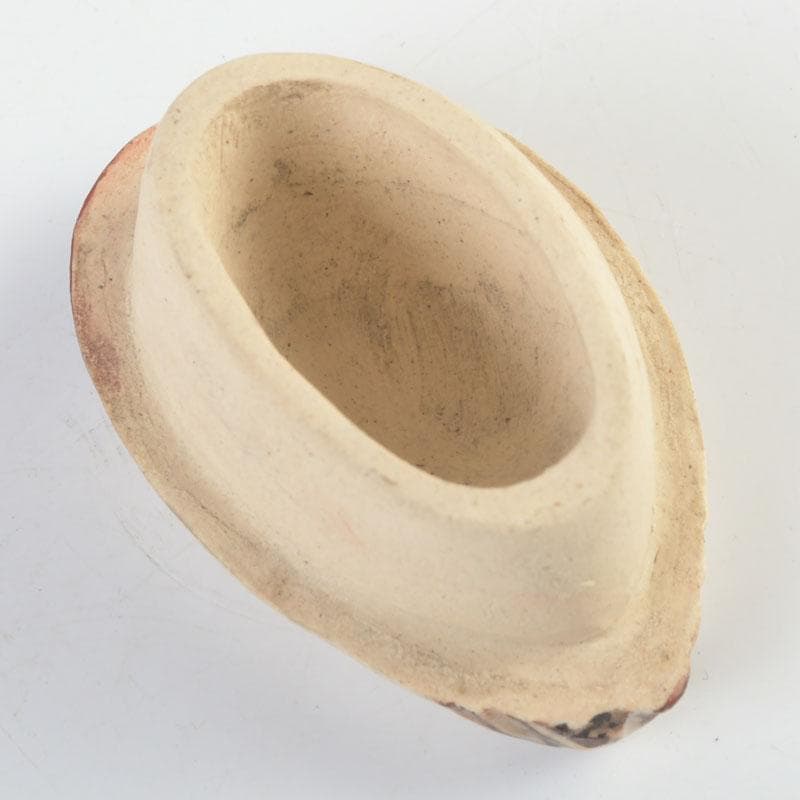 茶道具　萬古焼　森翠峰作　川蝉香合　共箱　V　9494