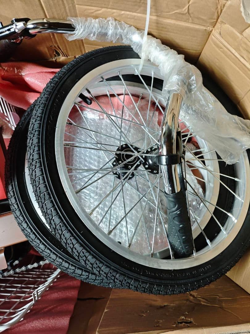 新品 大人用 折りたたみ 三輪自転車 ブラウン 送料無料