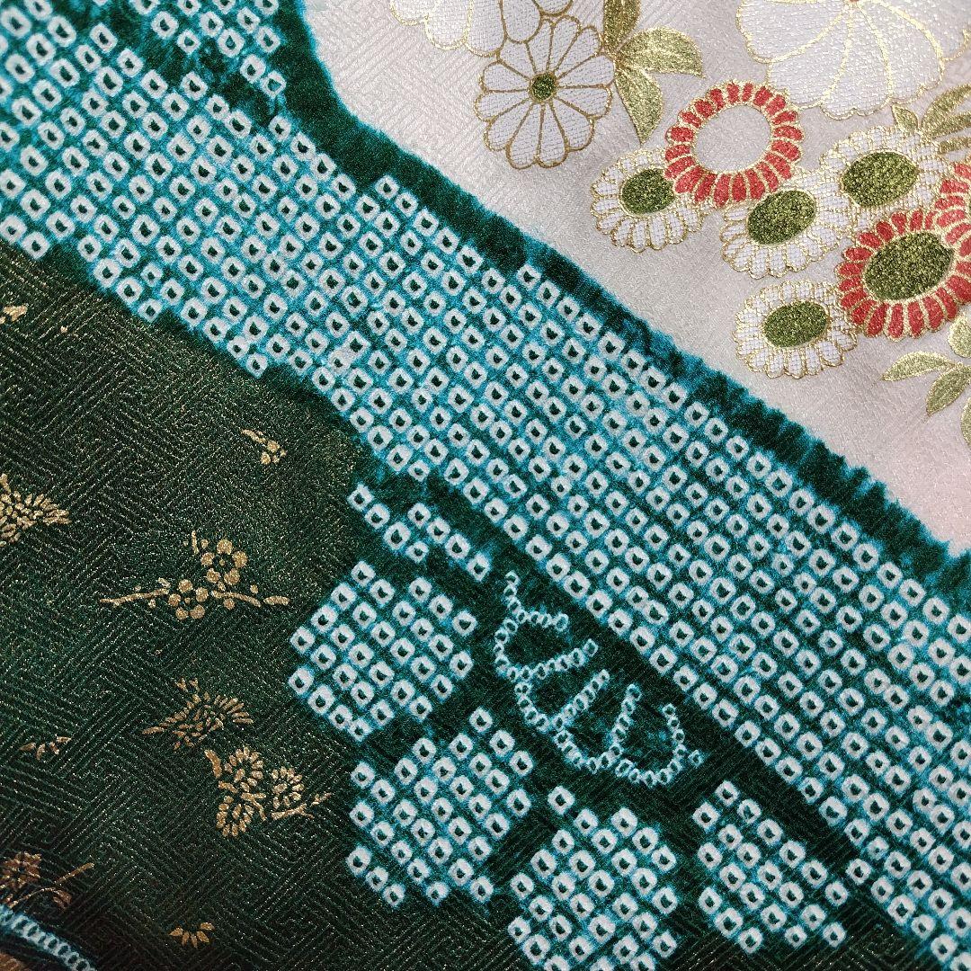 ☆とまとまと☆振袖フルセット(8点)・絞り・古典柄・吉翔文様・金駒刺繍