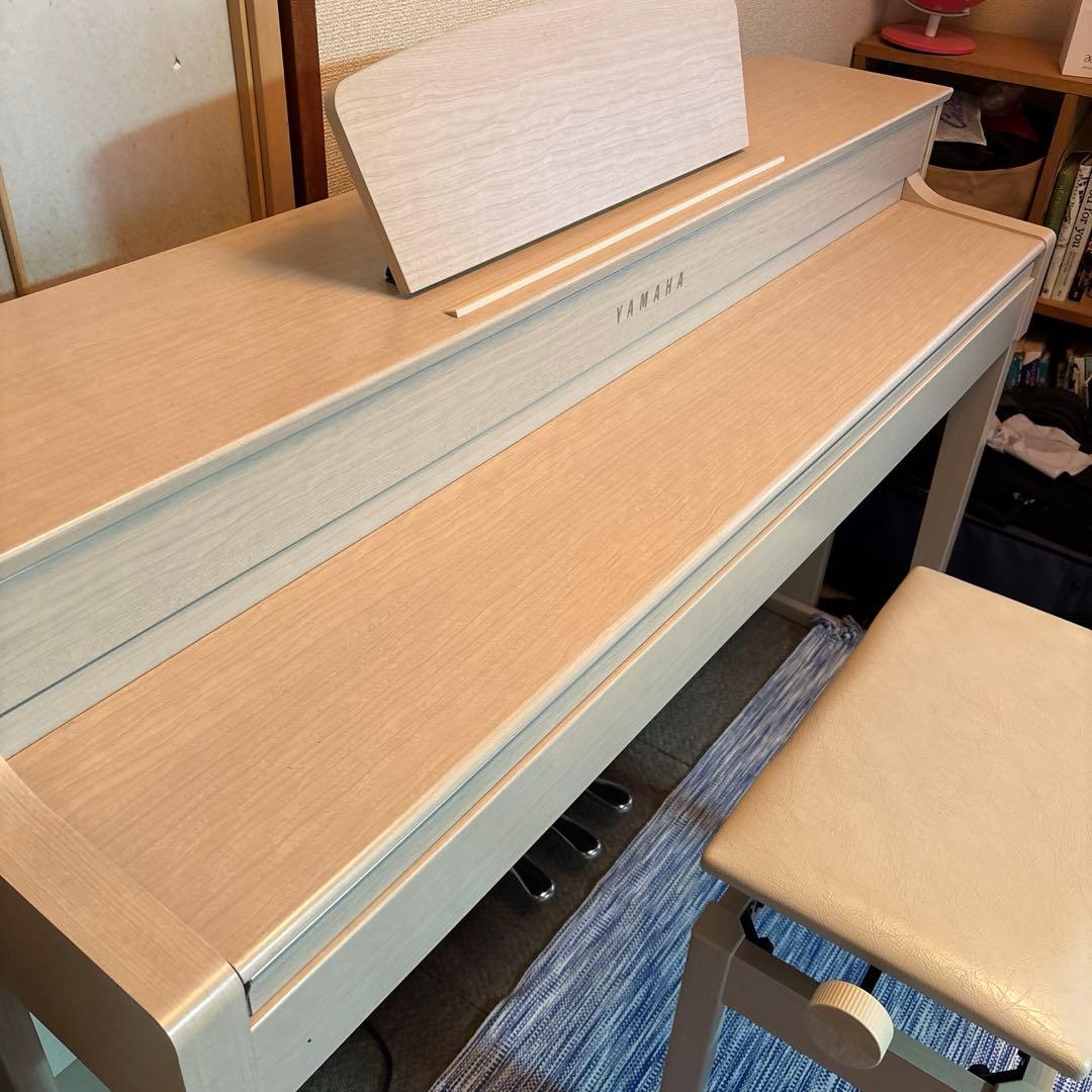 【美品】YAMAHA クラビノーバ CLP-535WA ホワイト 椅子・説明書付