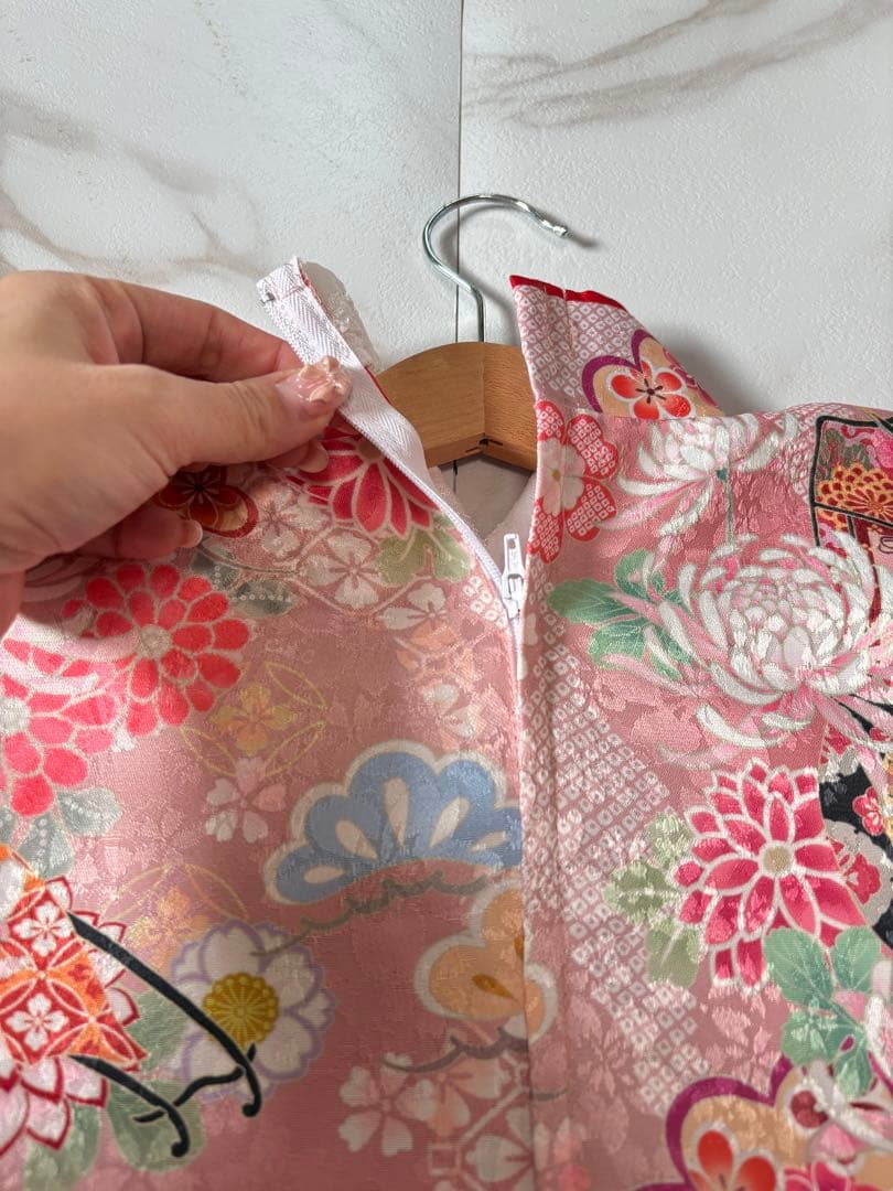 キャサリンコテージ　いにしえ華車・桃✖️赤　草履シューズセット