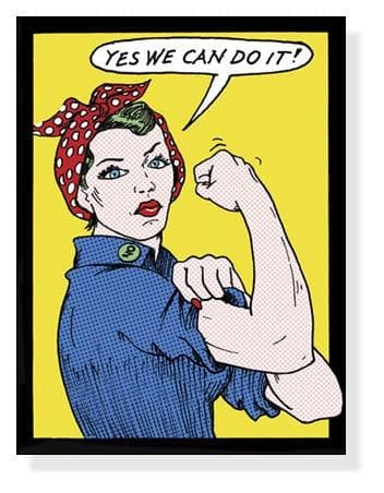 額装品/Yes We Can Do It!/ティー バズ/ポスター/インテリア