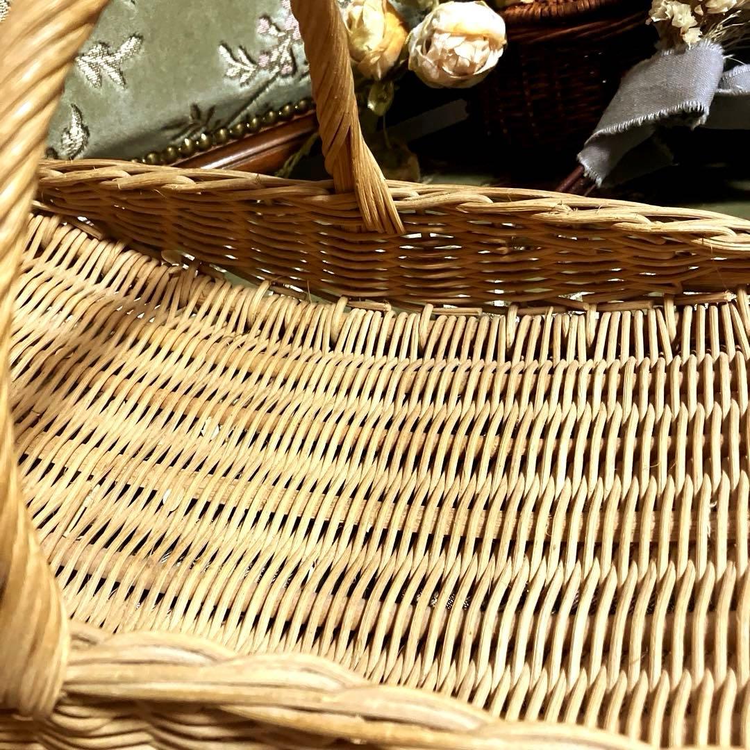 フランスアンティーク舟形パニエ　フランスアンティークパニエ