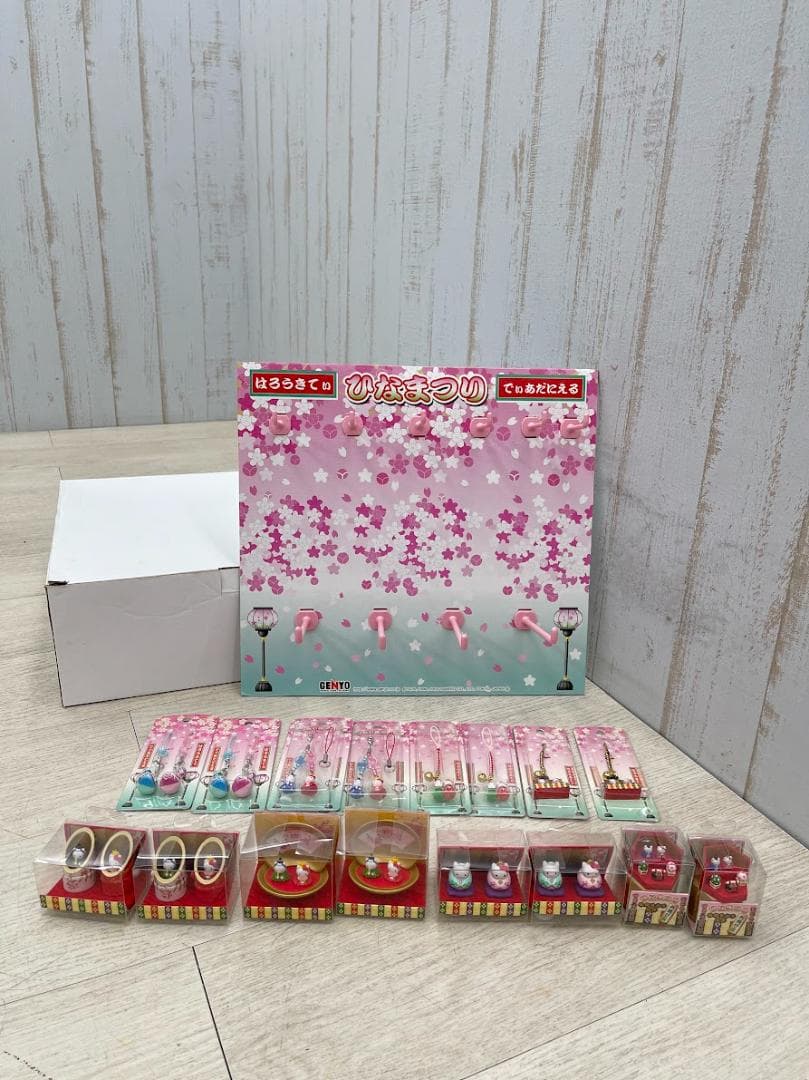 希少 当時物 ハローキティ ひなまつりセット ストラップ ビナ 8種×2 03年