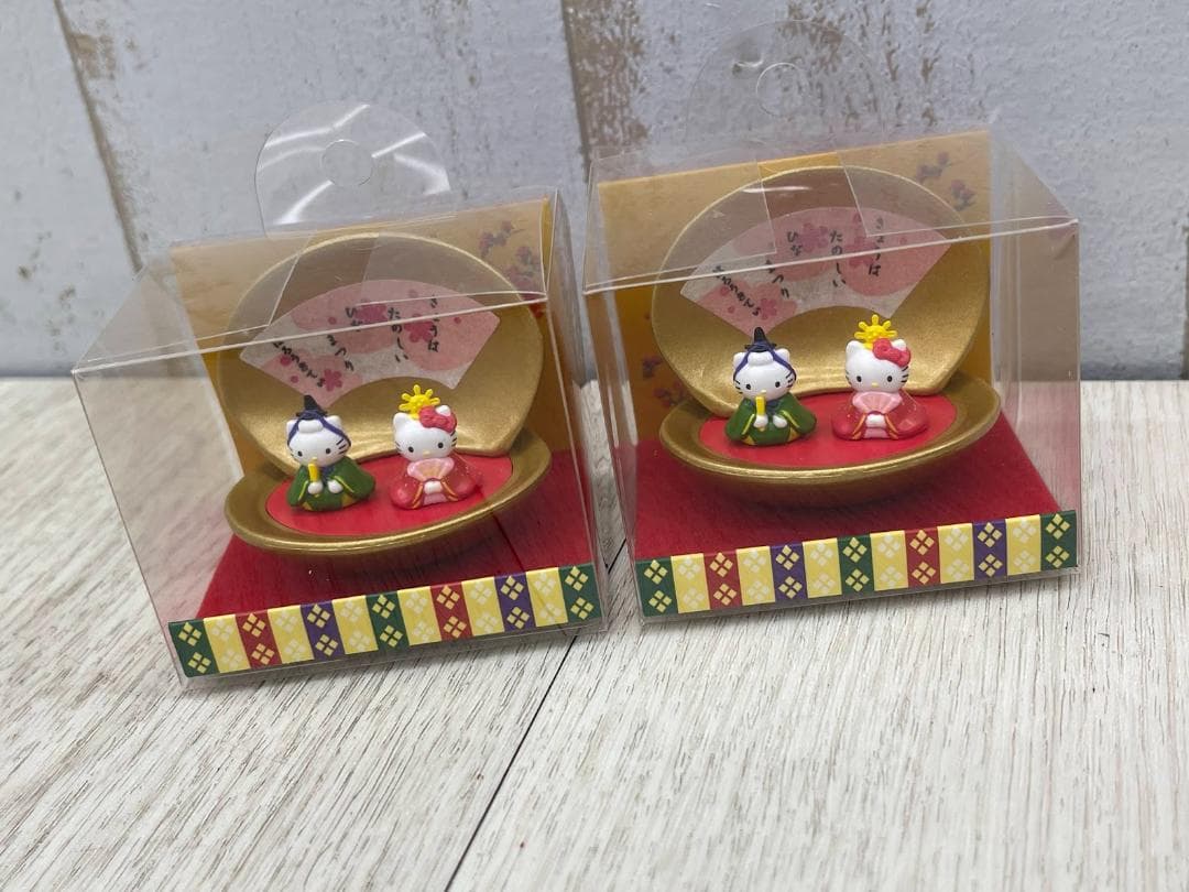 希少 当時物 ハローキティ ひなまつりセット ストラップ ビナ 8種×2 03年