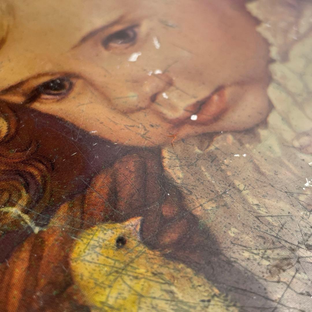 フランス　アンティーク　ビスケット缶　ブリキ缶　tin缶　ティン缶