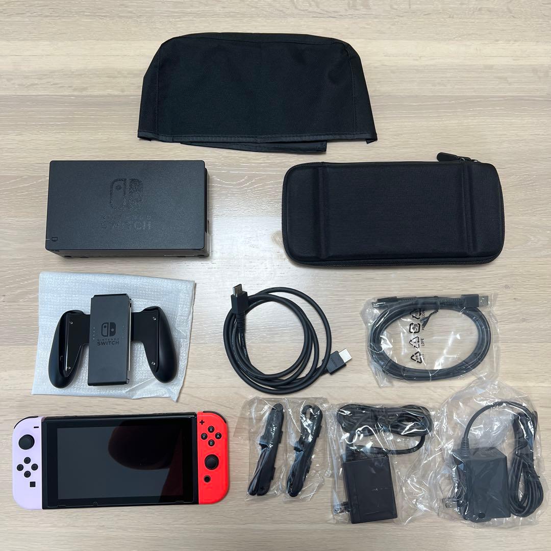 Nintendo Switch 本体 紫/赤 Joy-Con付き