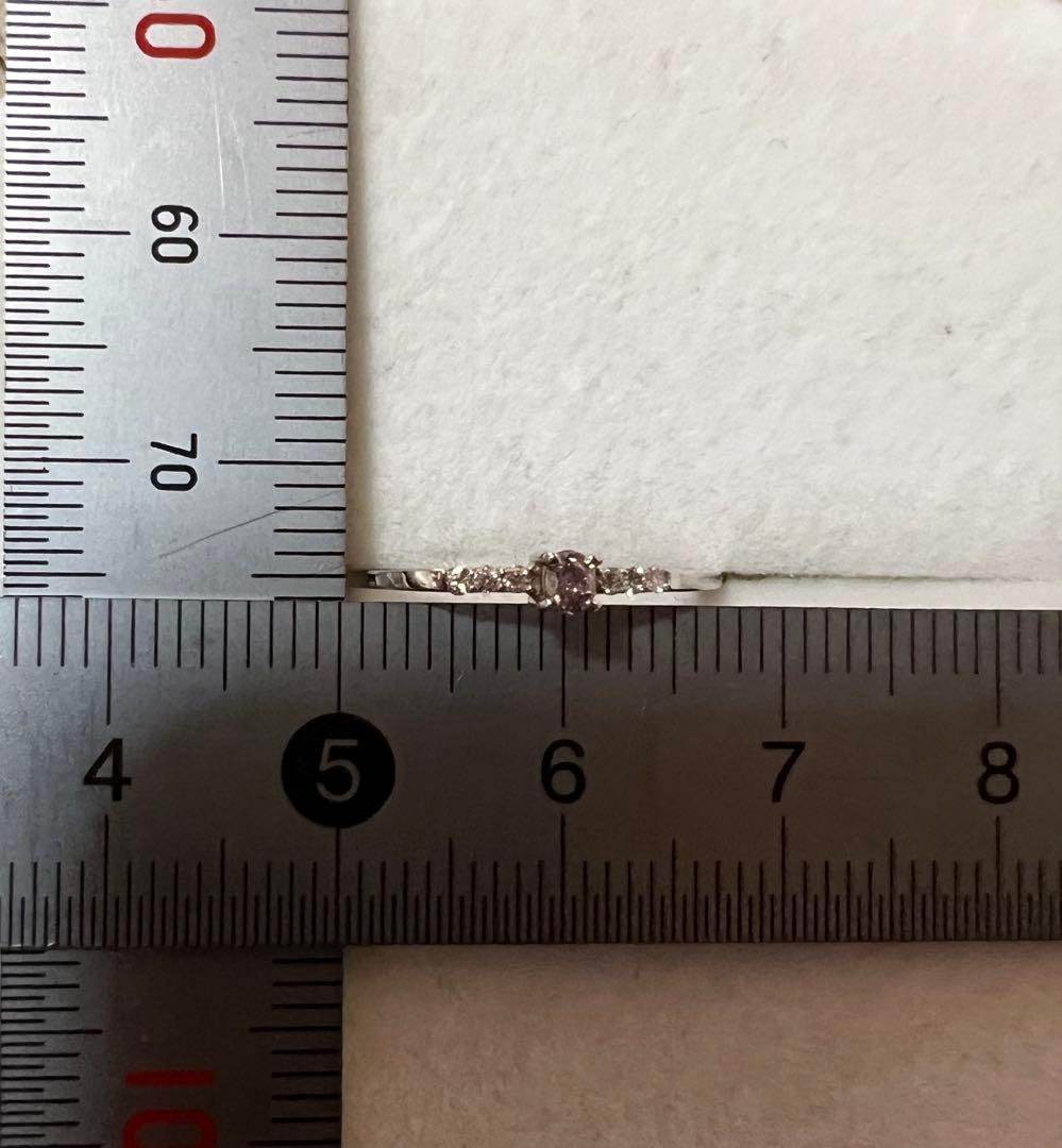 pt900 ピンクダイヤ　リング