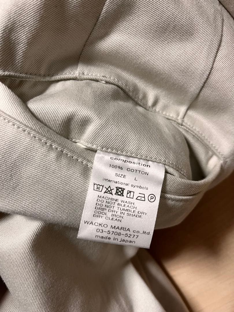 パンツ WACKOMARIA DOUBLE PLEATED CHINO TROUSERS