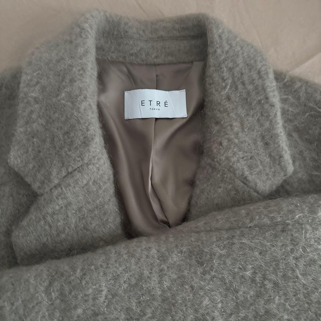 ETRE TOKYO ｜ウールシャギーチェスターコート カーキ　M