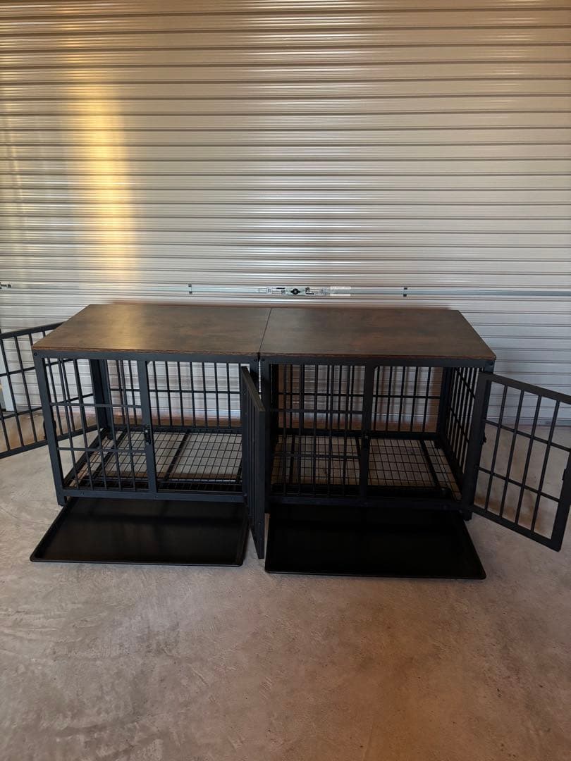 お洒落 インテリア 天板付き犬ゲージ 小型犬 中型犬 直接引き取り 値下げ中