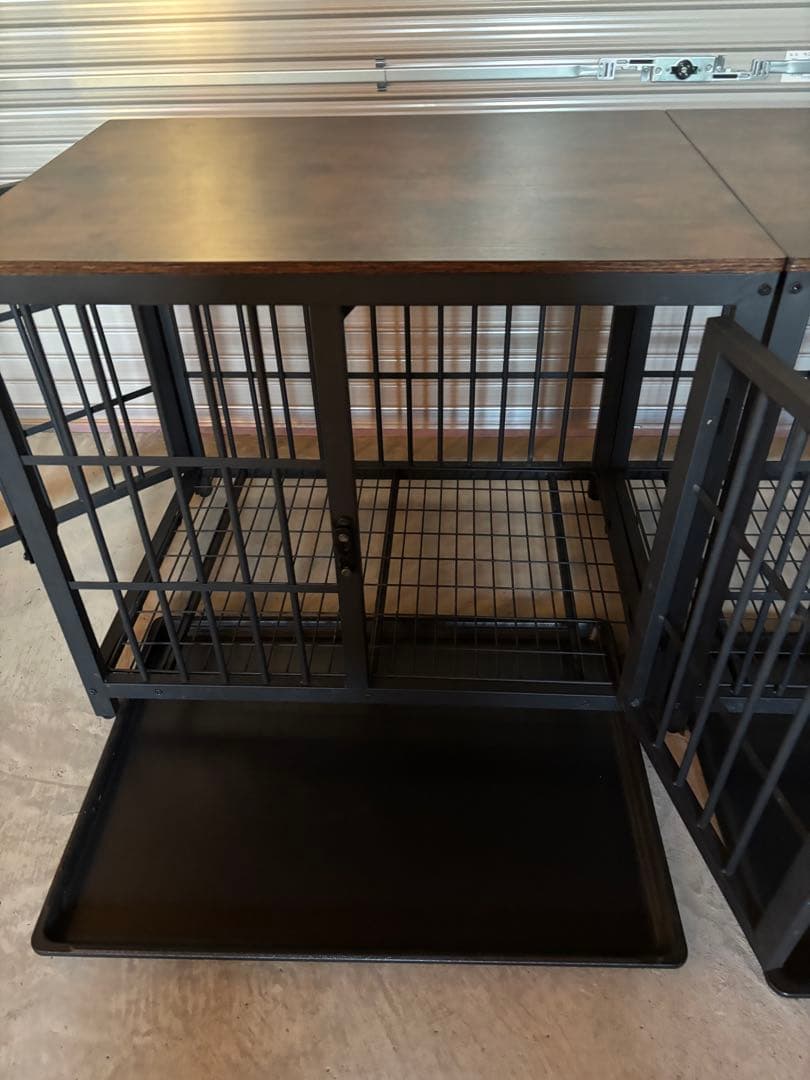 お洒落 インテリア 天板付き犬ゲージ 小型犬 中型犬 直接引き取り 値下げ中