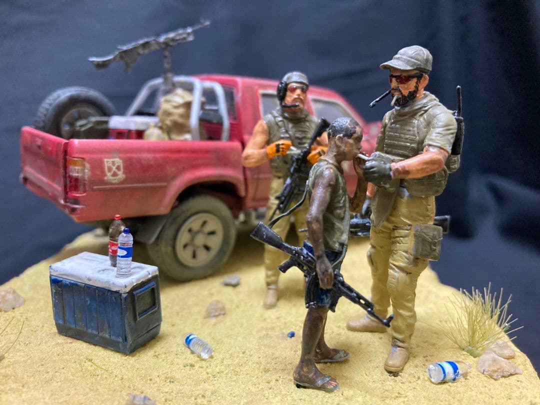 ワグネル、ソマリア　ミリタリー　ジオラマ