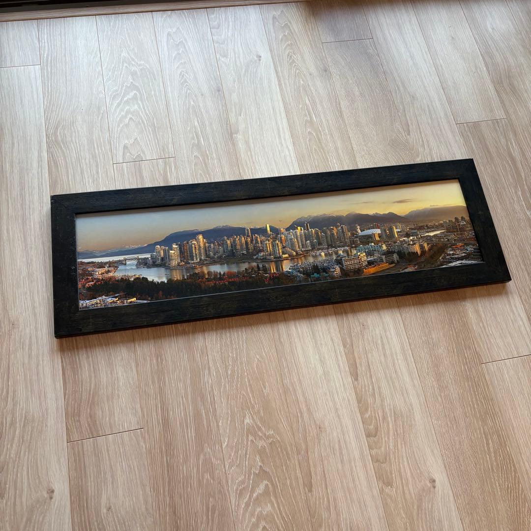 バンクーバー風景写真 木製フレーム付き
