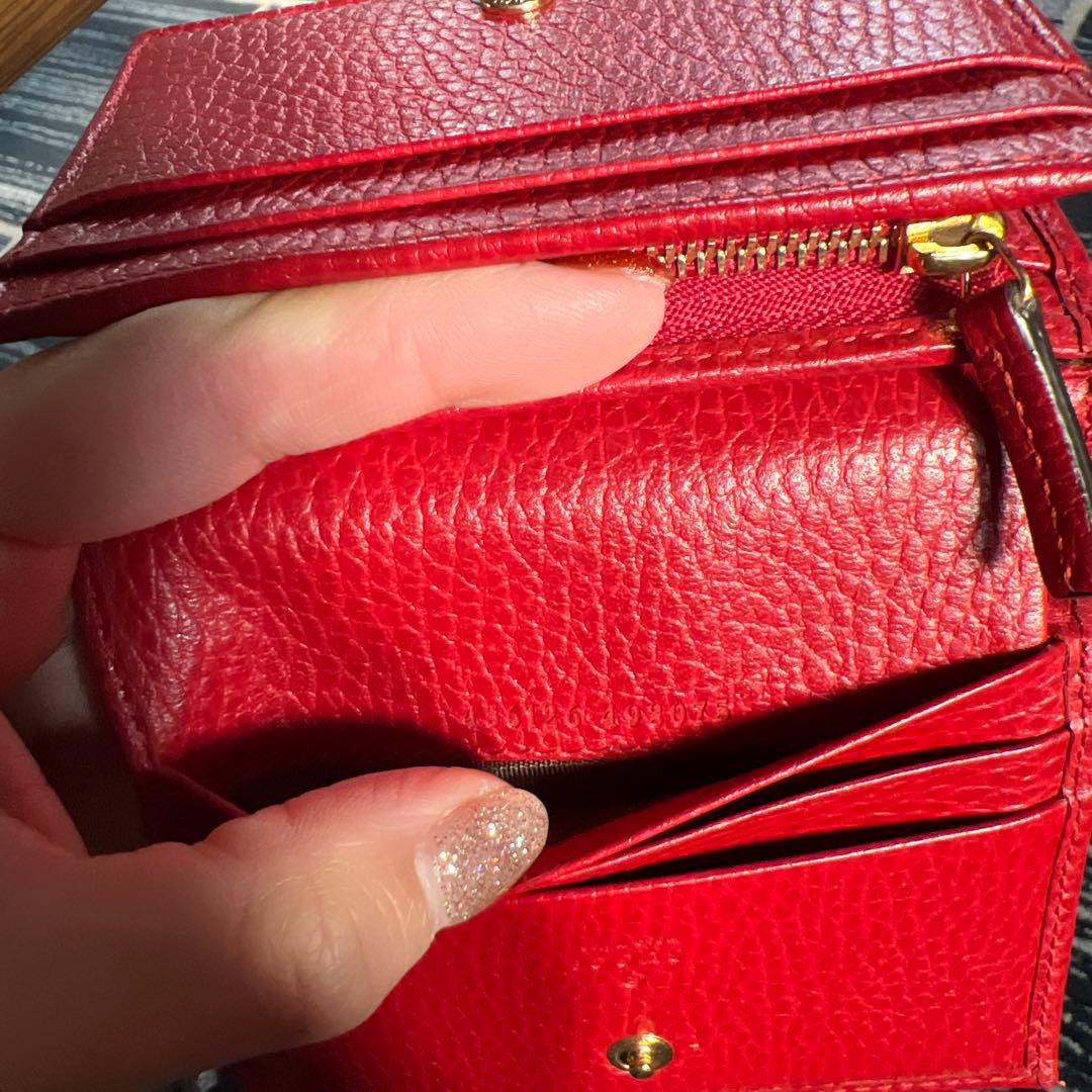 GUCCI グッチ　ミニウォレット　二つ折り　コンパクト　コンパクト財布