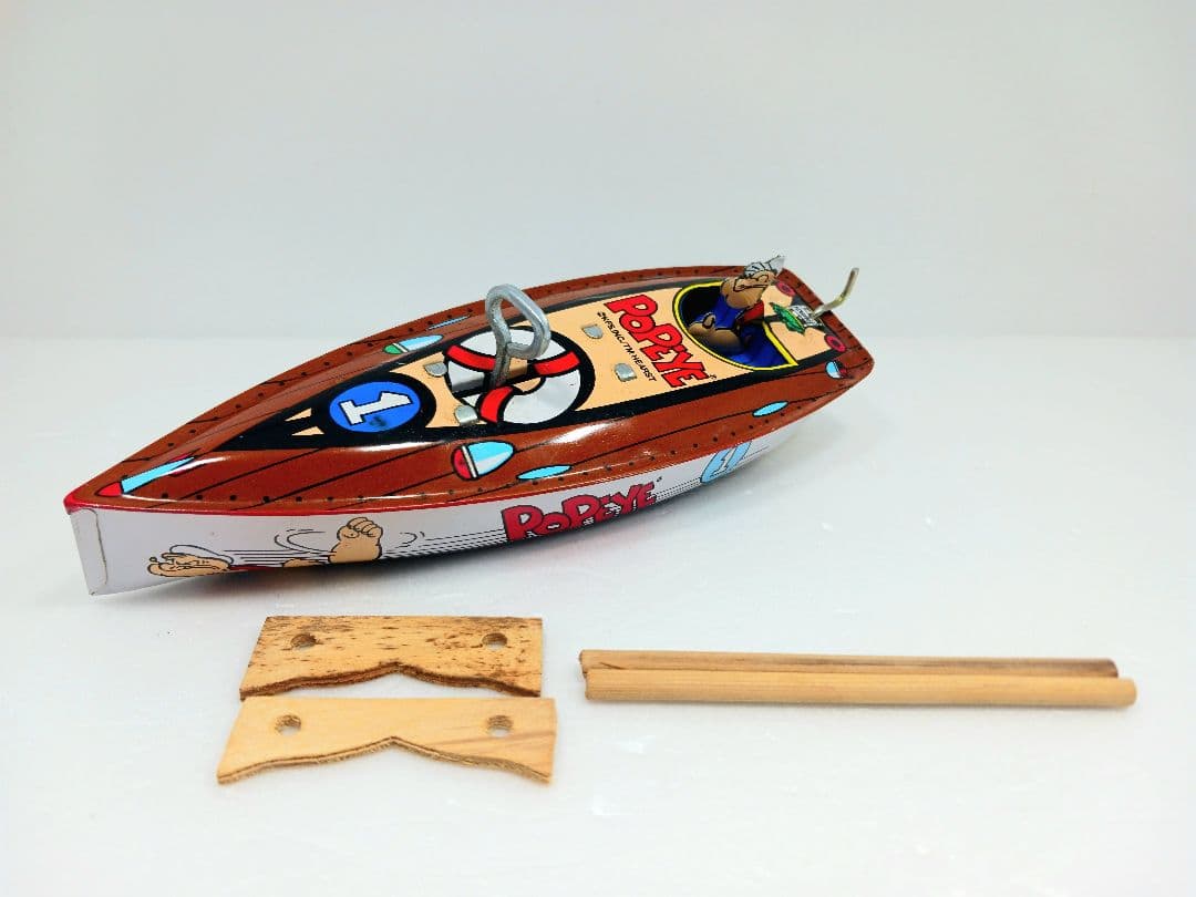 希少 ポパイ TIN SPEEDBOAT ボート ブリキ
