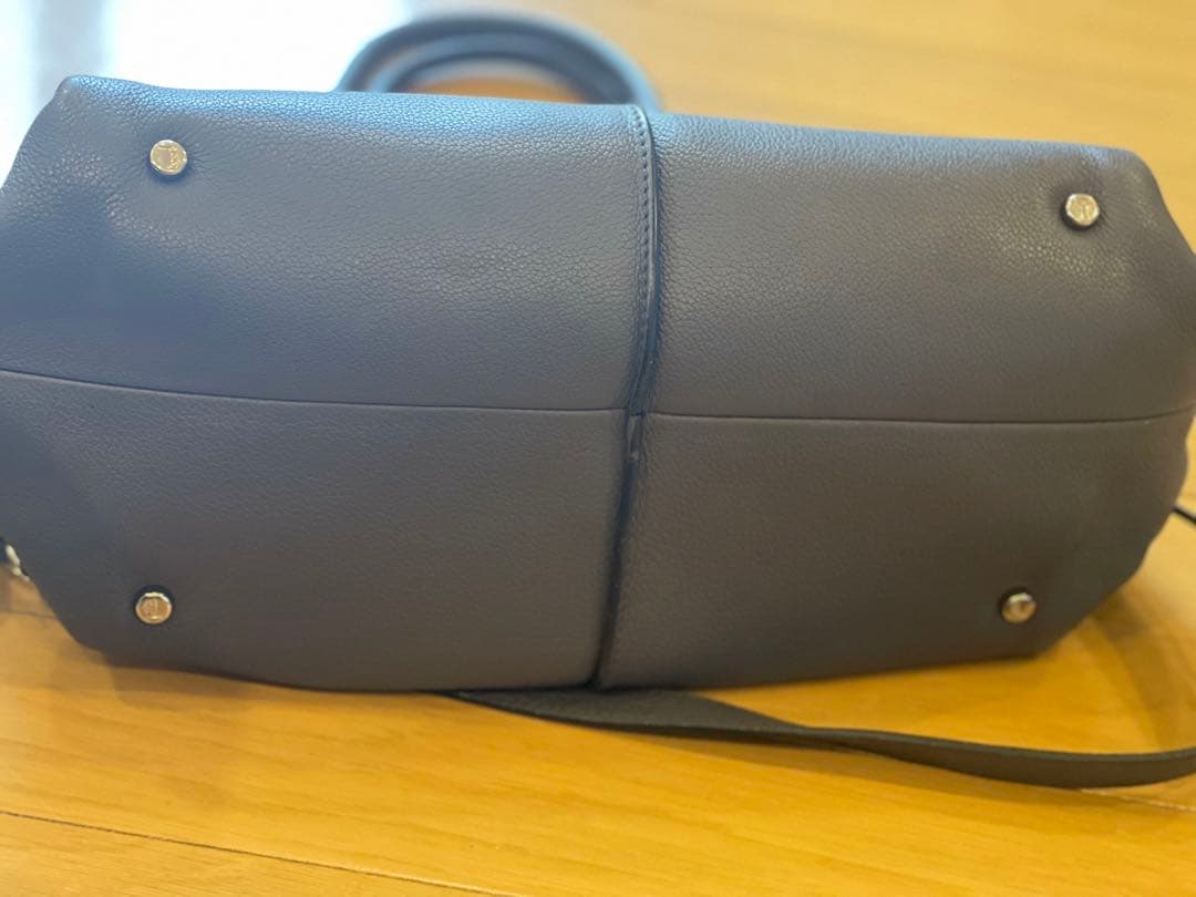 Tod’s D Bow Bag トッズ　グレー　レザー ハンドバッグ