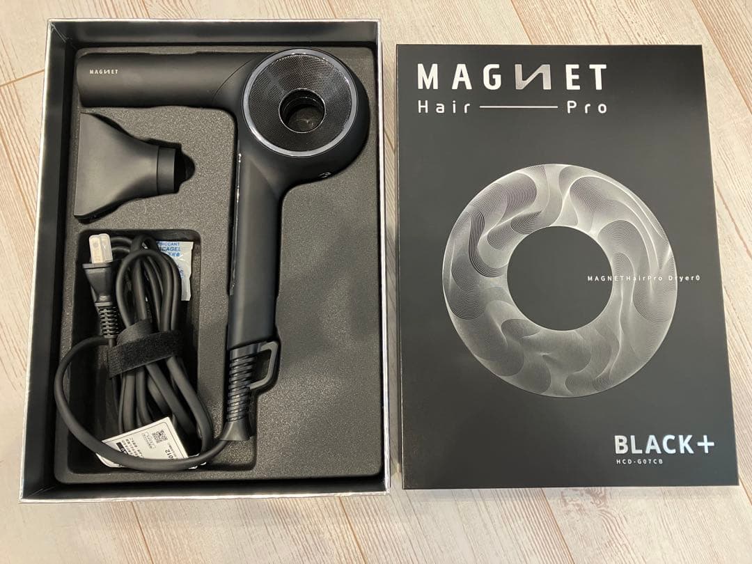 マグネットヘアプロ ドライヤーゼロプラス HCD-G07CB BLACK+
