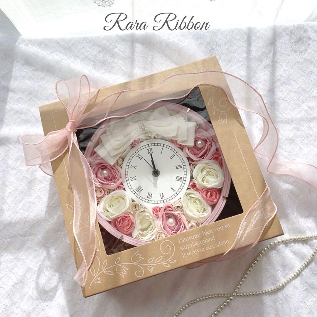 花時計 掛け時計 置き時計 インテリア ウエディングギフト 両親贈呈 プレゼント