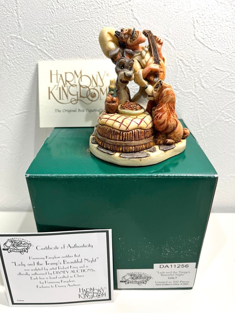 世界限定500 廃盤 わんわん物語 ⭐︎トランプ フィギュア　ハーモニーキングダム