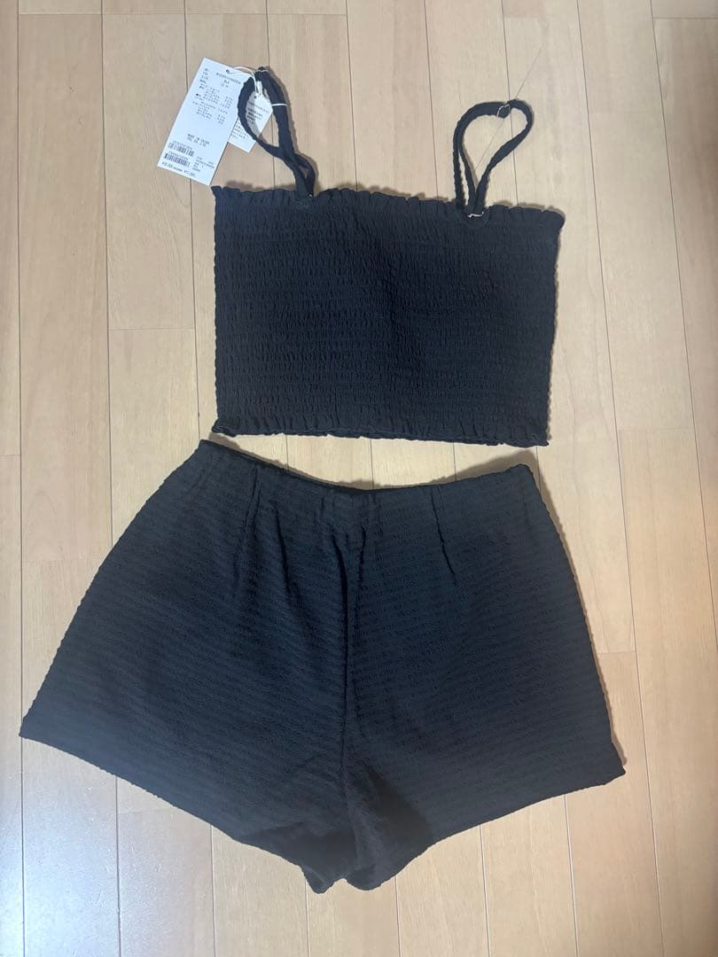 mystic シアーパーカー4セットスイムウエア　ブラックS