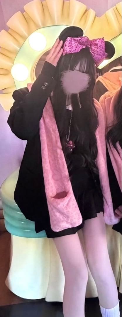 ディズニー ヒョウ柄 ピンクマフラーファンキャップ 値下げOK‼️