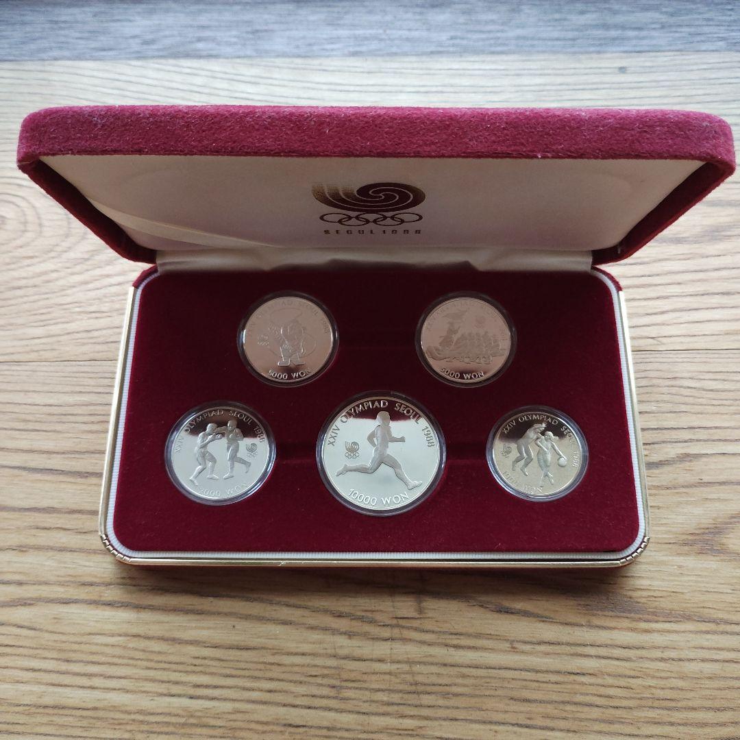 ヒ*ロ様 ソウルオリンピック　記念　銀貨　銀製　貨幣　　メダル　発行記念