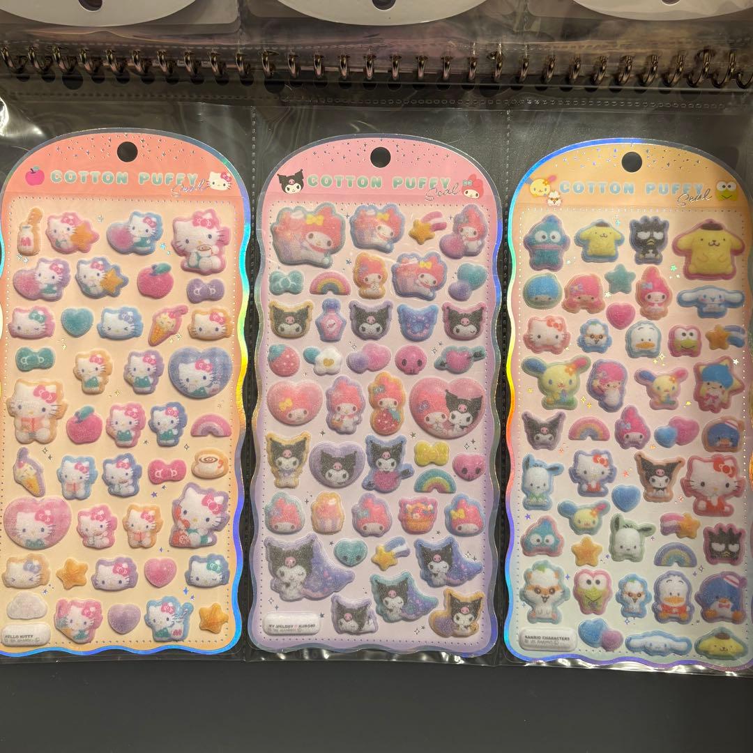 ボンボンドロップ コットンパフィ 18点+ファイルとセリアリフィル まとめ売り