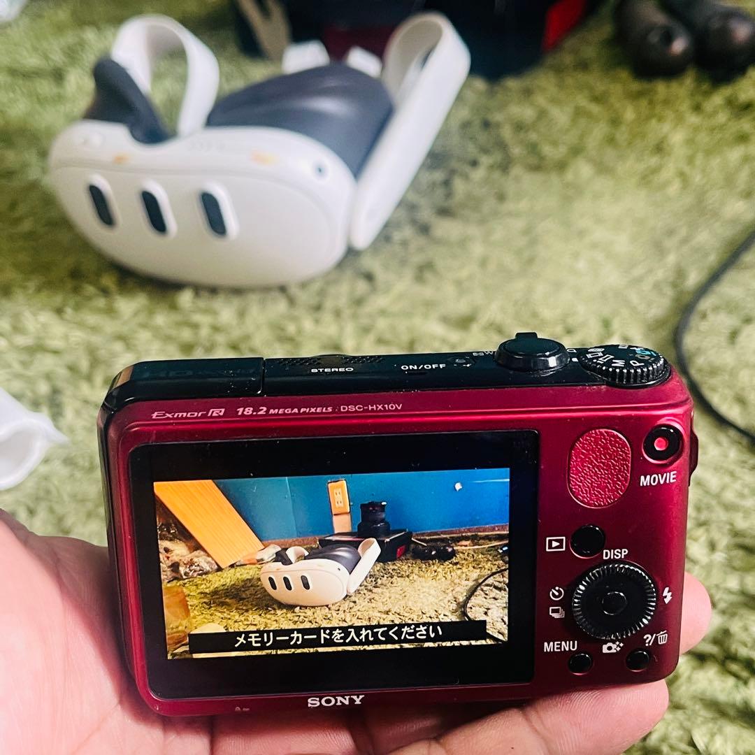 SONY Cyber Shot デジカメ DSC-HX10V レッド 動作品