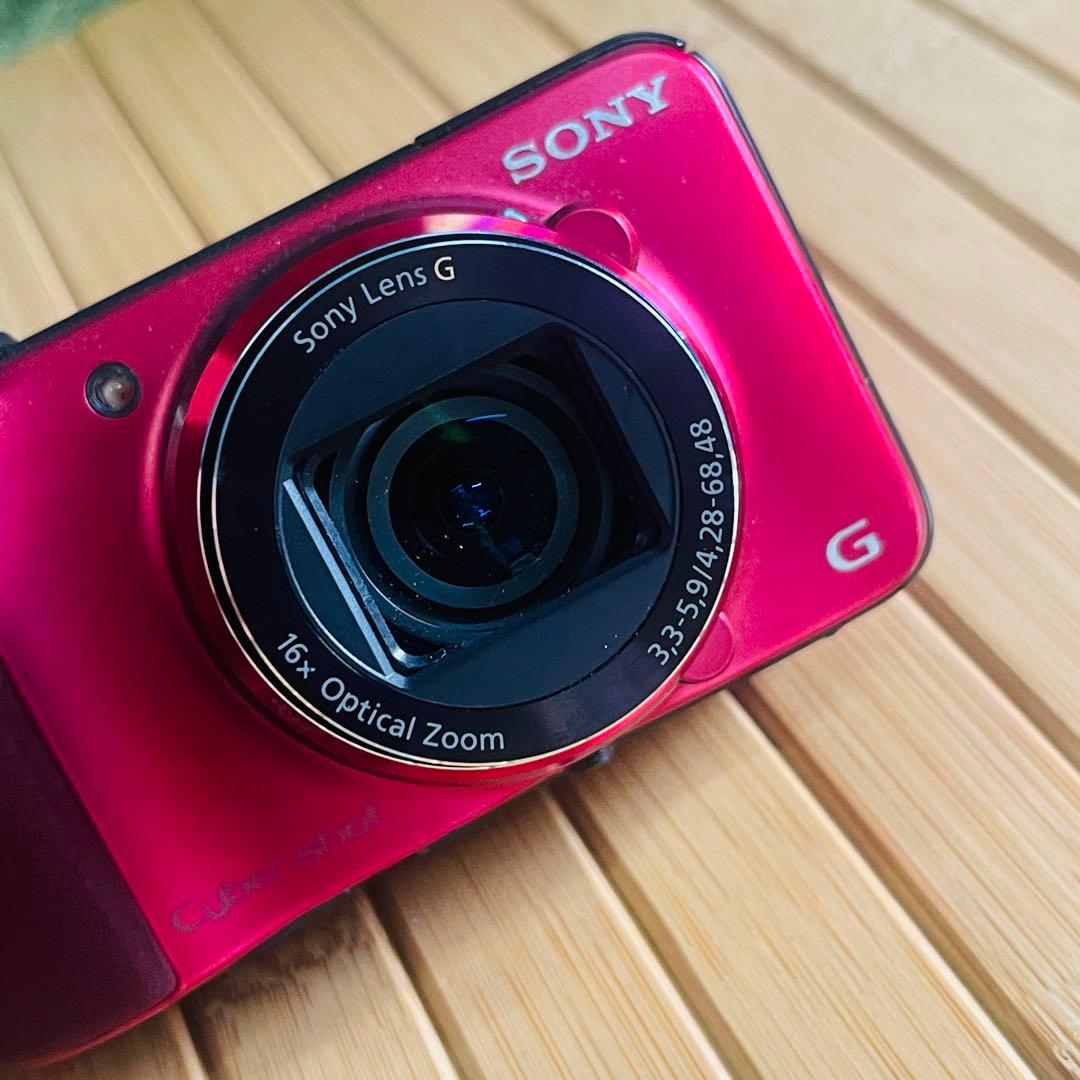 SONY Cyber Shot デジカメ DSC-HX10V レッド 動作品
