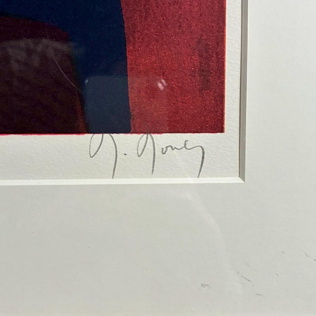 マルセル・ムーリー「静物」リトグラフ 直筆サイン入り 額縁入り フランスの画家