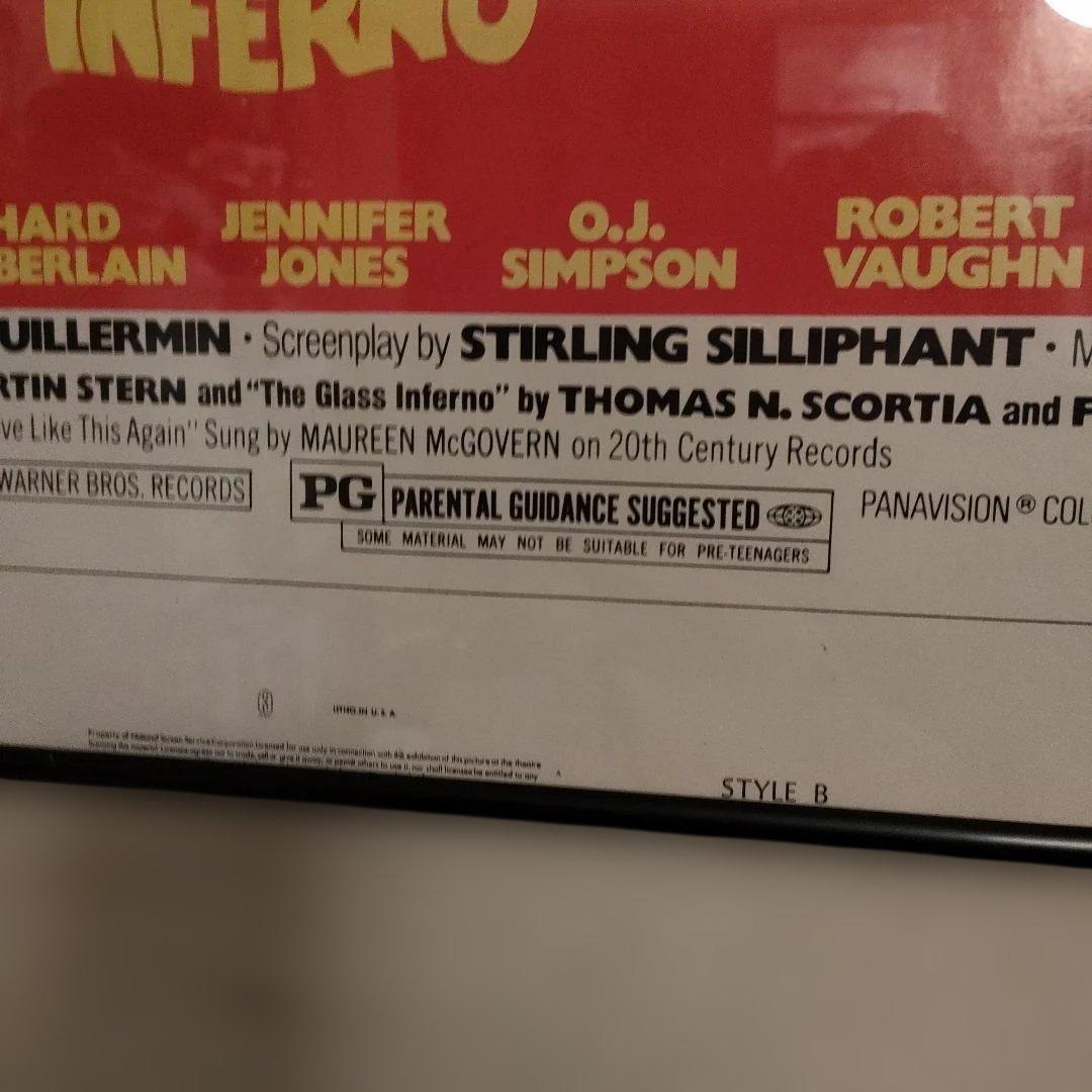 タワーリング・インフェルノ　　 US初版ワンシートポスター　 スタイルB